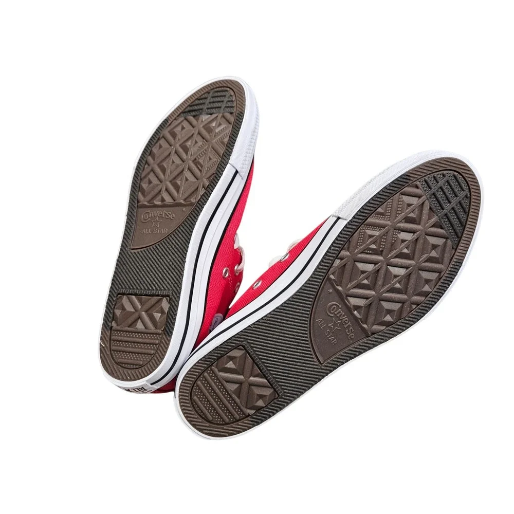Converse Chuck Taylor All Star Youth 3‎ Red High Top Canvas Sneakers Classic